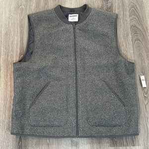 NWT Men’s Old Navy Relaxed Boiled Wool Vest Sz XL